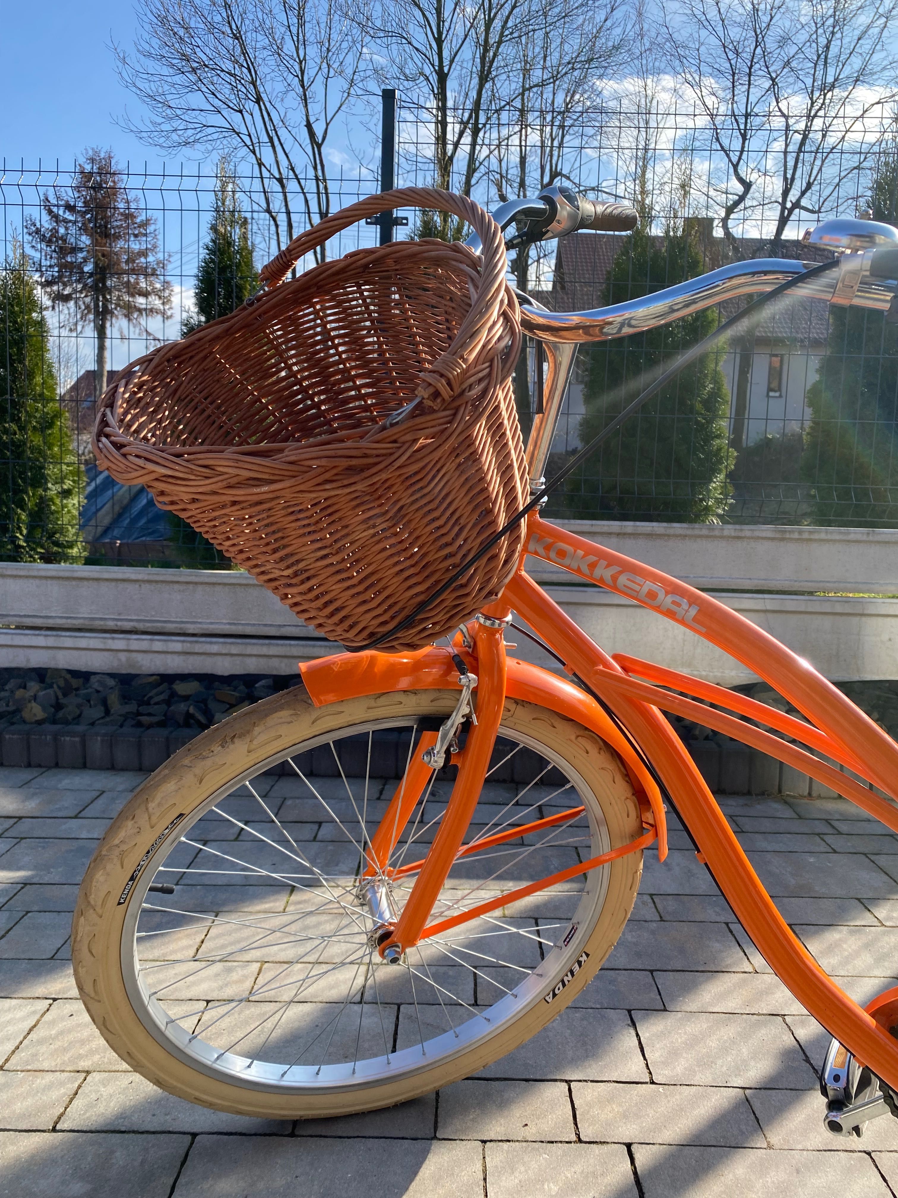 Rower CRUISER pomarańczowy używany