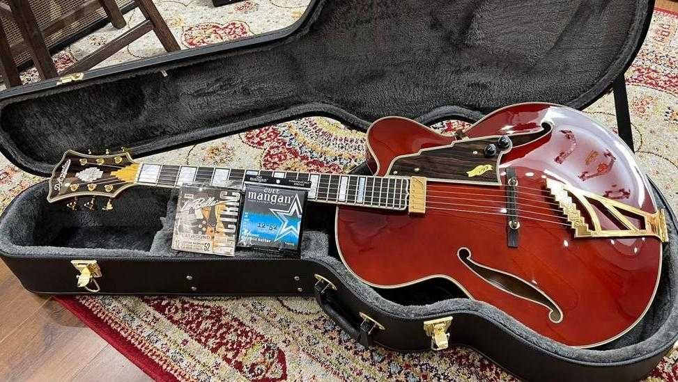 Guitarra D'angelico Excel EXL1 Throwback Viola (flagship model)