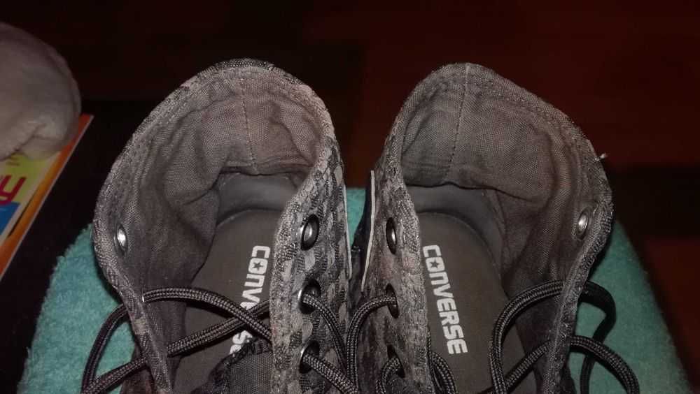 Trampki CONVERSE CT All Star BLACK GREY WEAVE HI TOP Trainers r.37 bdb