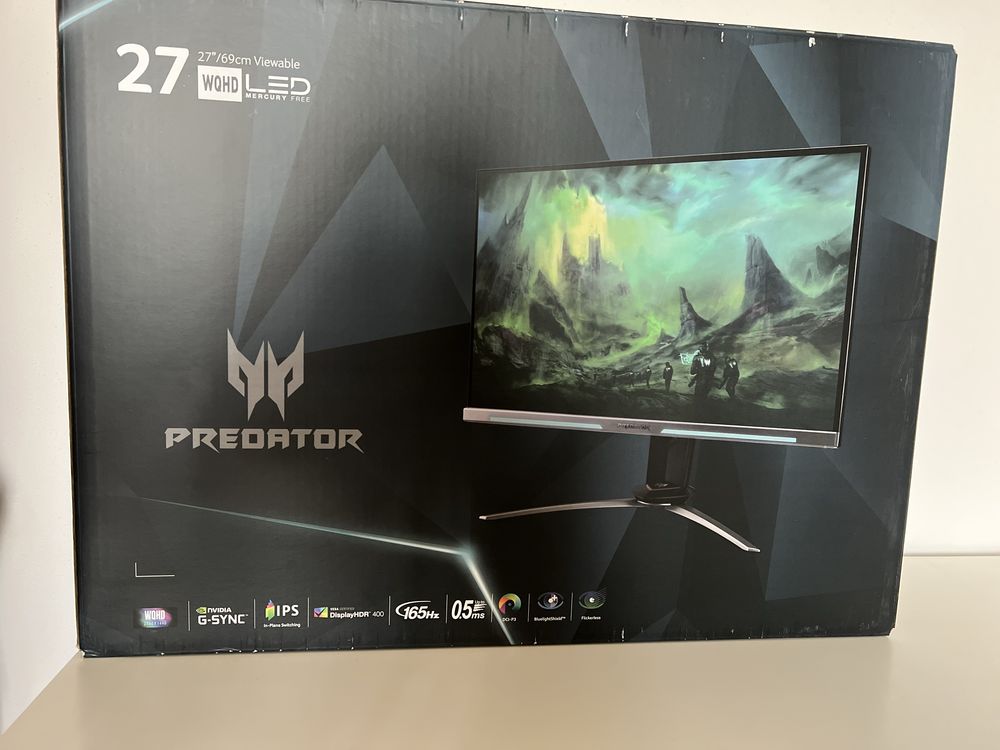 Monitor Acer Predator XB3 WQHD 27cali 165Hz 1440p 0,5ms