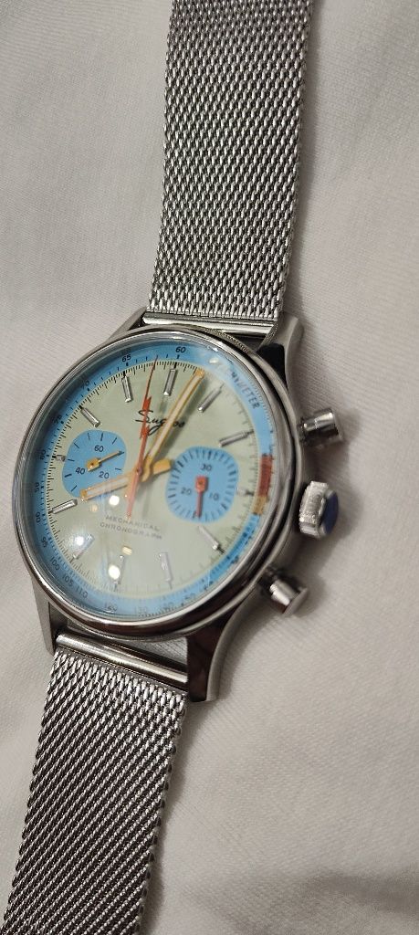 Sugess chronograf nowy zegarek mechaniczny