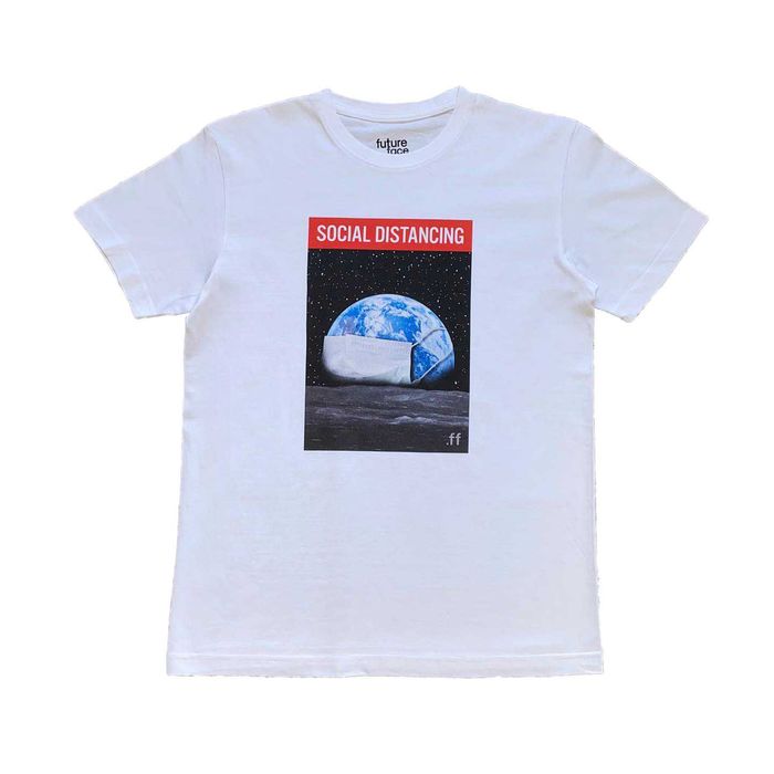 Tshirt koszulka premium Social Distance 100% bawełna