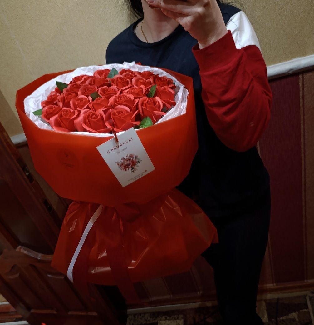 Мильні троянди, мыльные розы,букет роз
