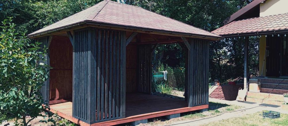 Altany, wiaty, zadaszenia z drewna