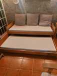 Sofá cama 90 x 190 duplo com colchoes
