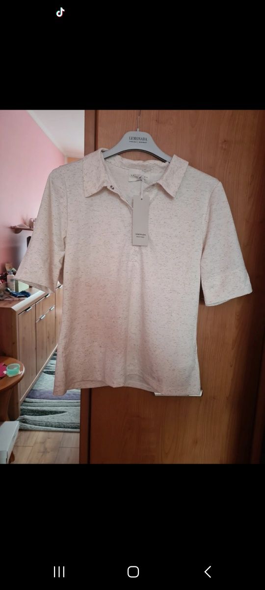Polówka kremowa LeMonada 40