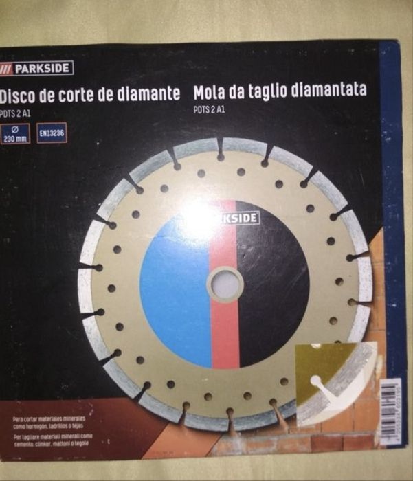 Набор алмазных кругов по гресу/керамике/камень/бетон 125мм 4 шт и 230Ф