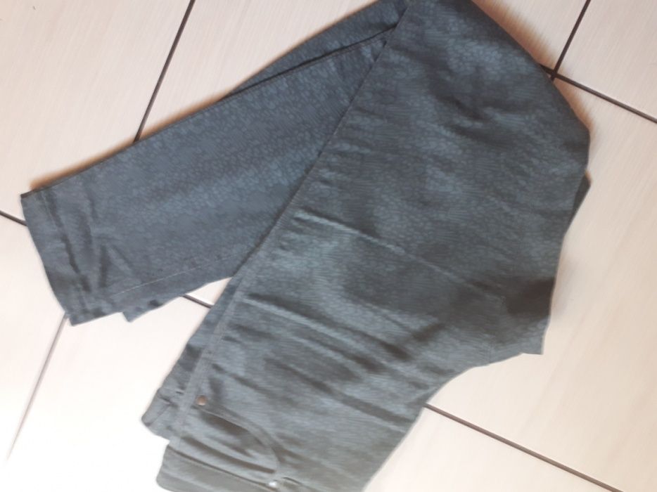 Spodnie Skinny khaki panterka roz M/L
