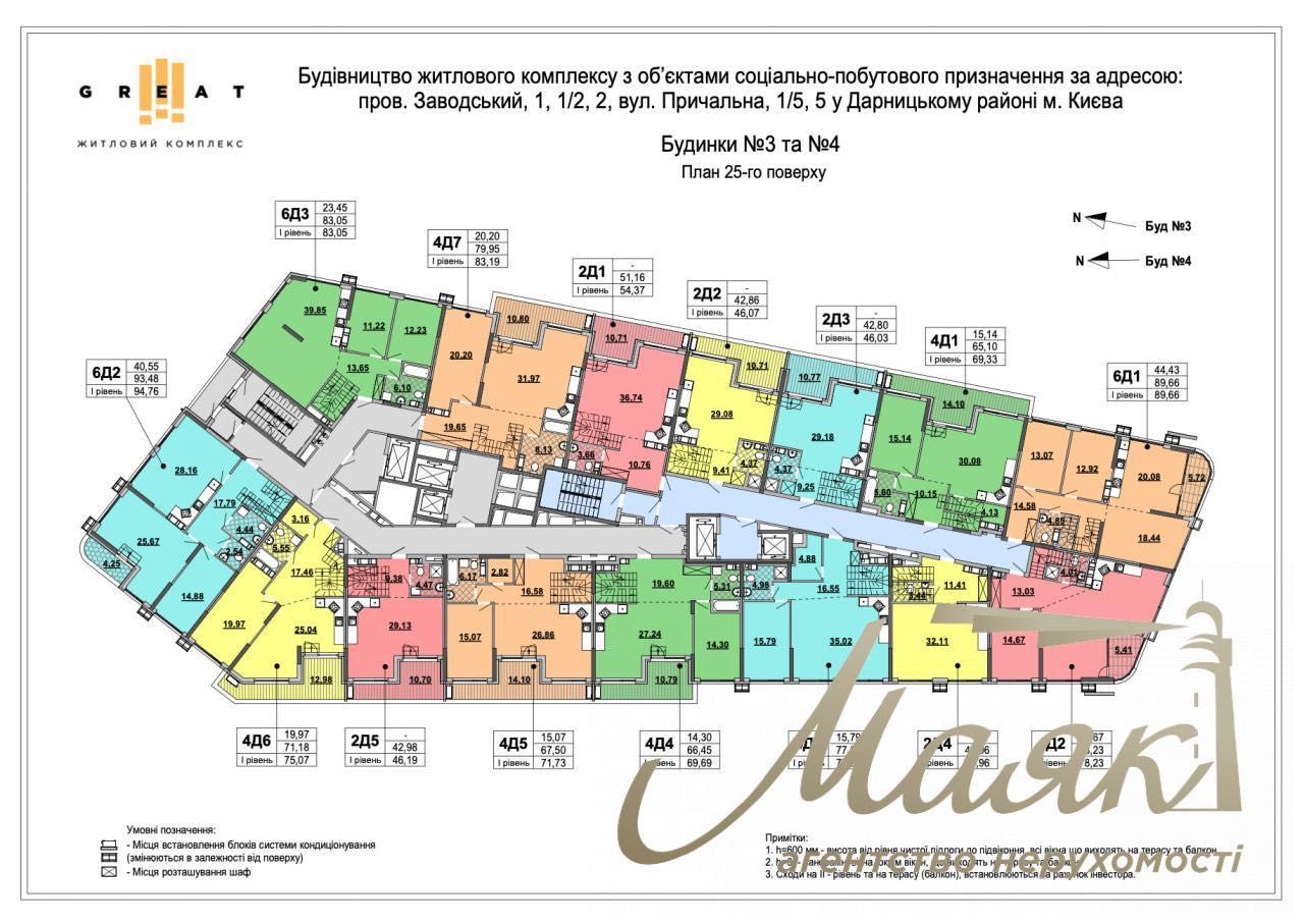 Продажа видового пентхауса ЖК Great Днепровская наб. ул. Причальная