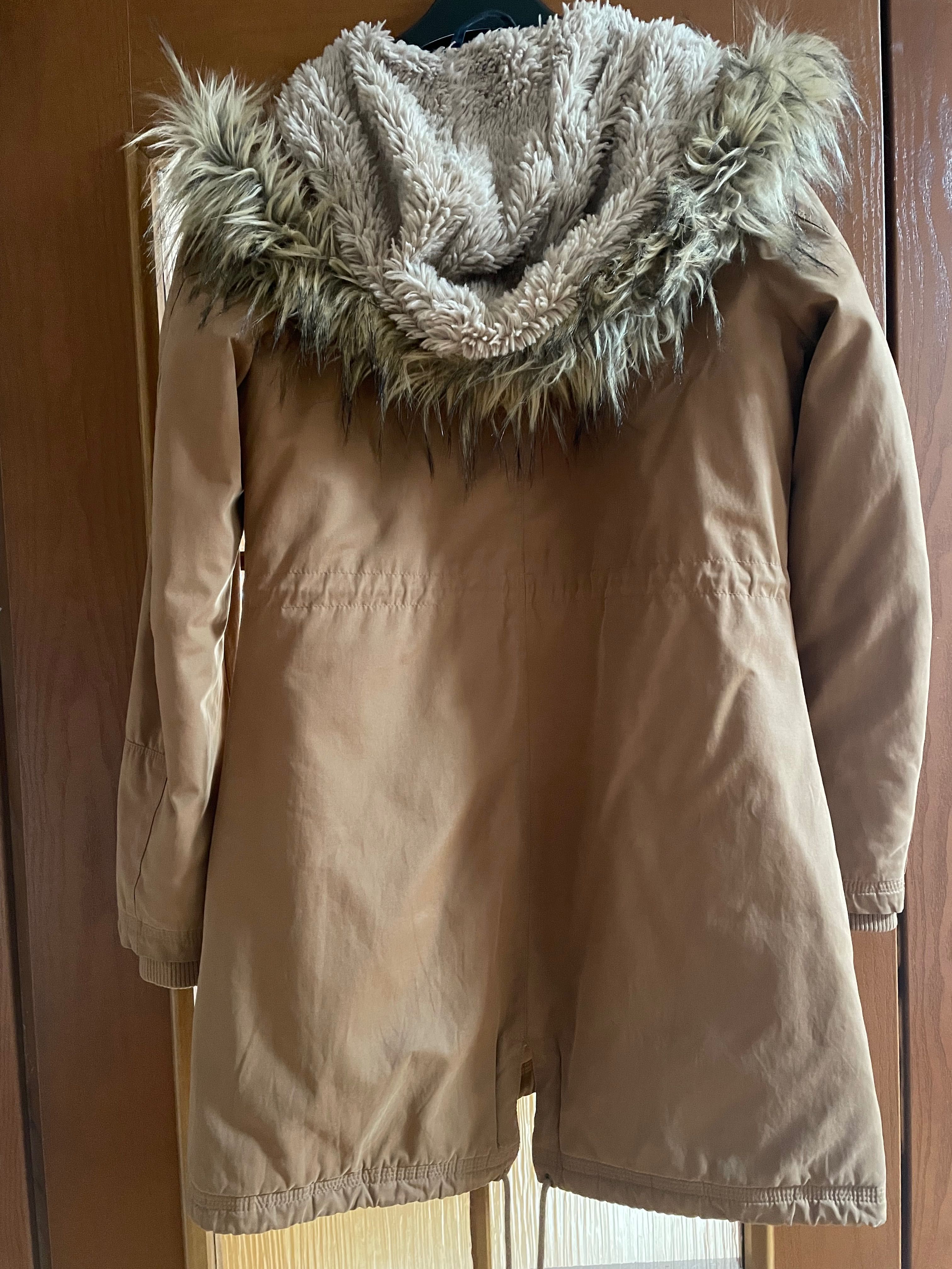 Kurtka damska parka wrangler XS camelowa