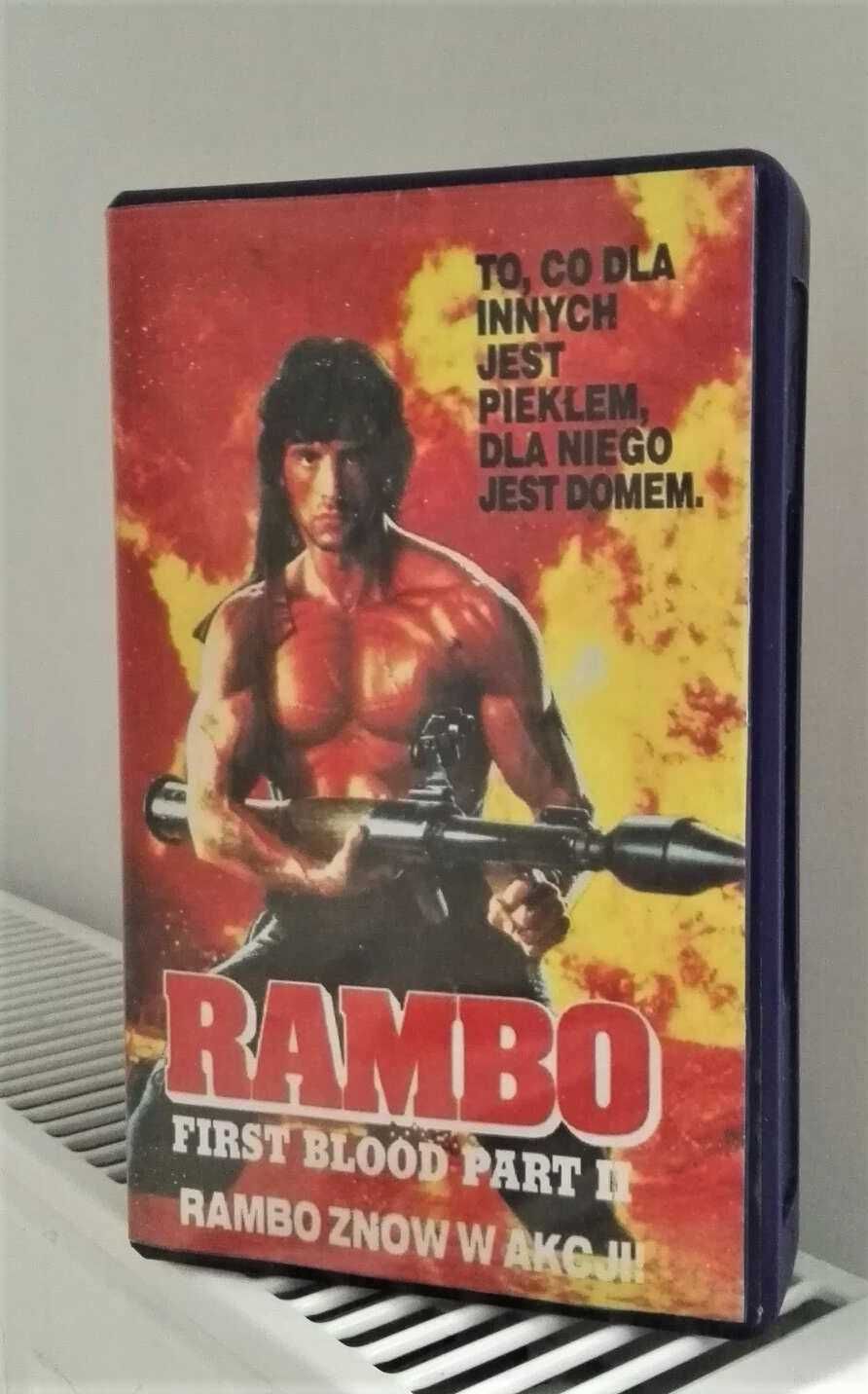 Rambo 1 , 2 , 3 , Misja Sprawiedliwości - Filmy VHS *  kasety - Lektor