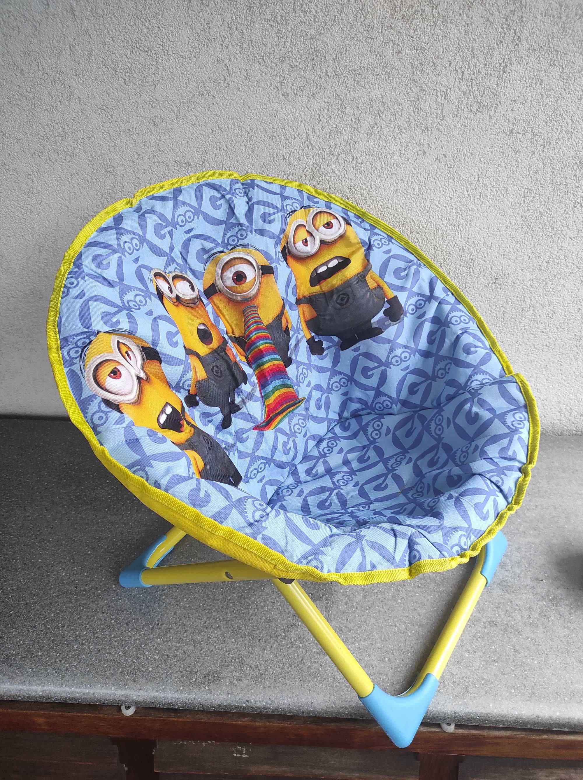 Krzesło fotel składany Minionki