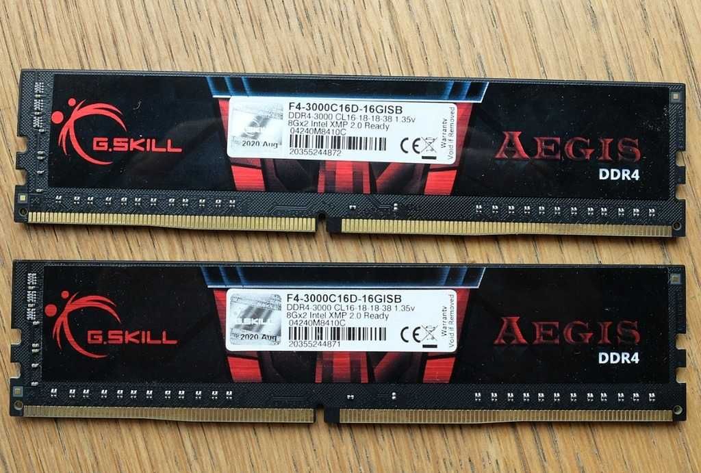 Pamięć RAM G.Skill Aegis DDR4 16GB (2X8GB)3000MHz CL16 PC