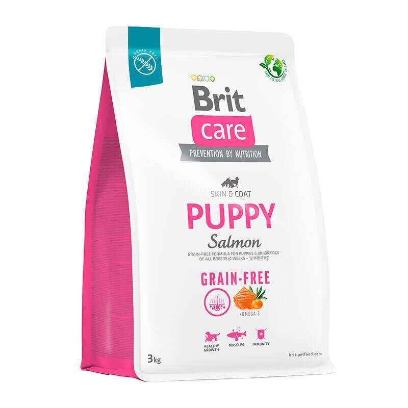 Brit Care Dog GF Puppy 3 кг з лососем для цуценят всіх порід. Бріт Кеа