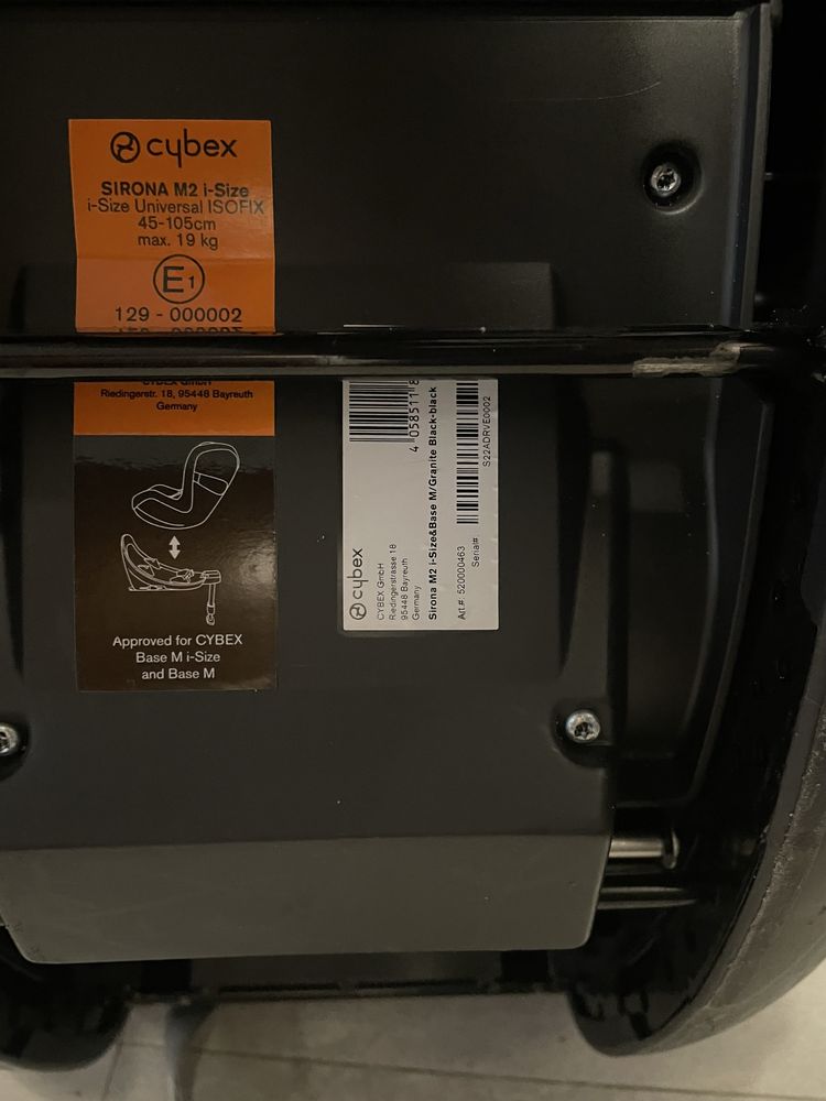 Dwa komplety! 2x Cybex Sirona M2 + 2x Aton M + 2x baza!