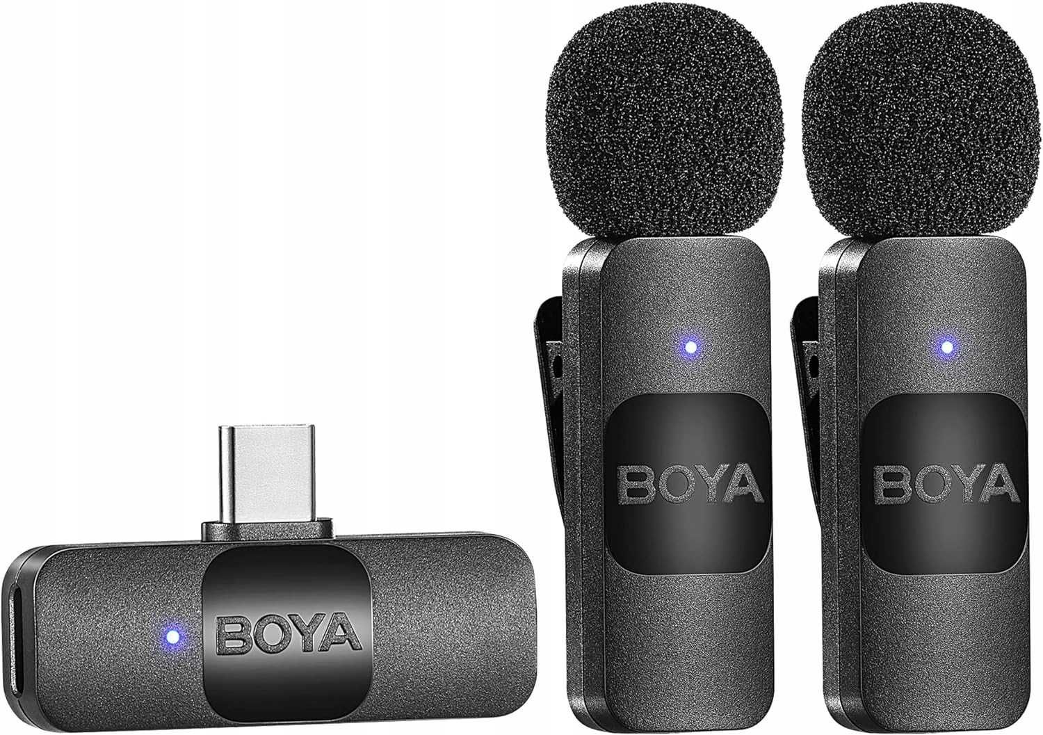 BOYA BY-V20 bezprzewodowy mikrofon klapowy USB-C