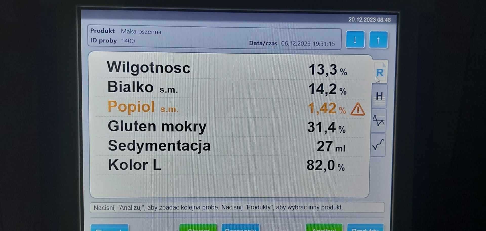 Naturalna mąka pszenna ciemna TYP 1400 4kg  (nie 500,750)