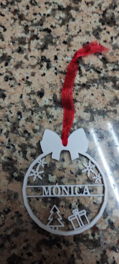 Bolas natal com nome personalizáveis