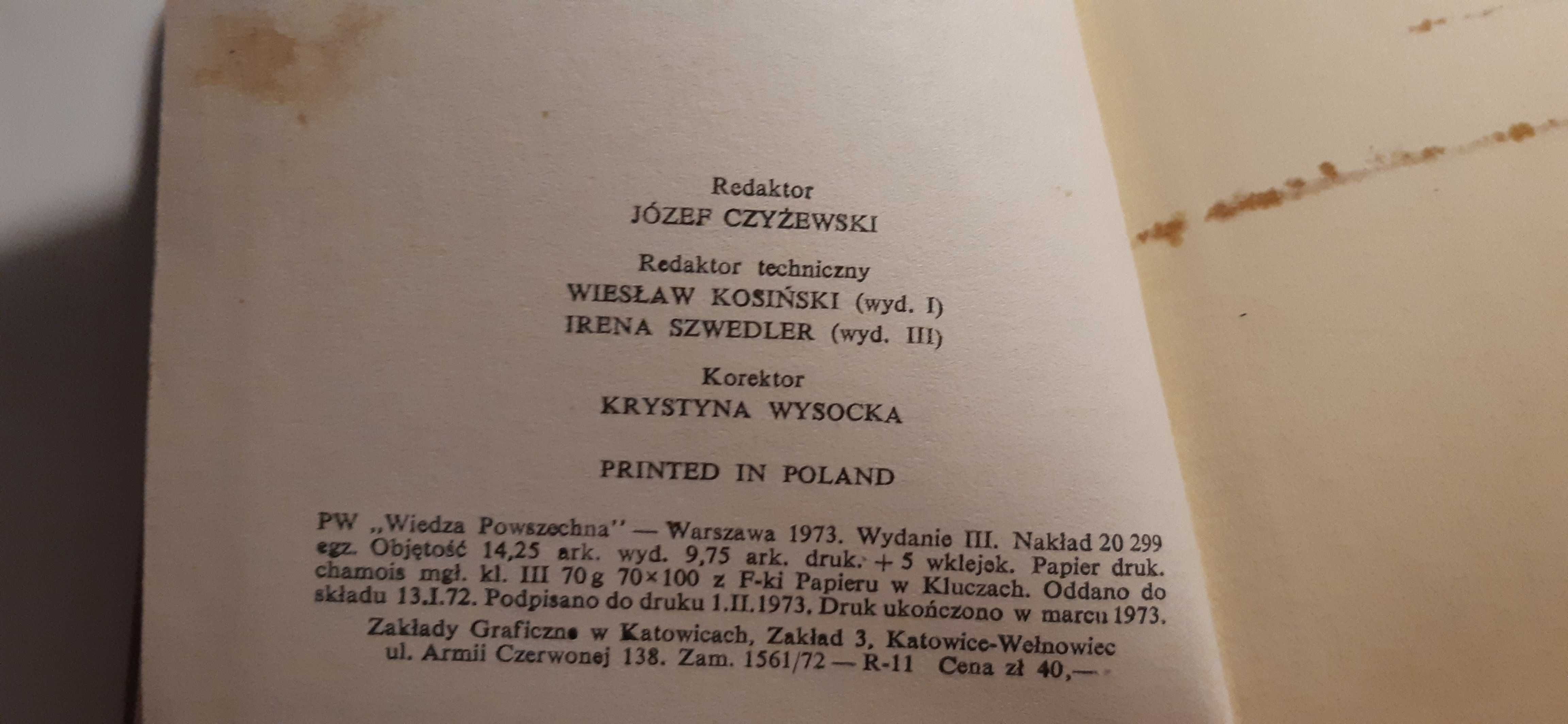 stara książka dawna polska w anegdocie 1973r.