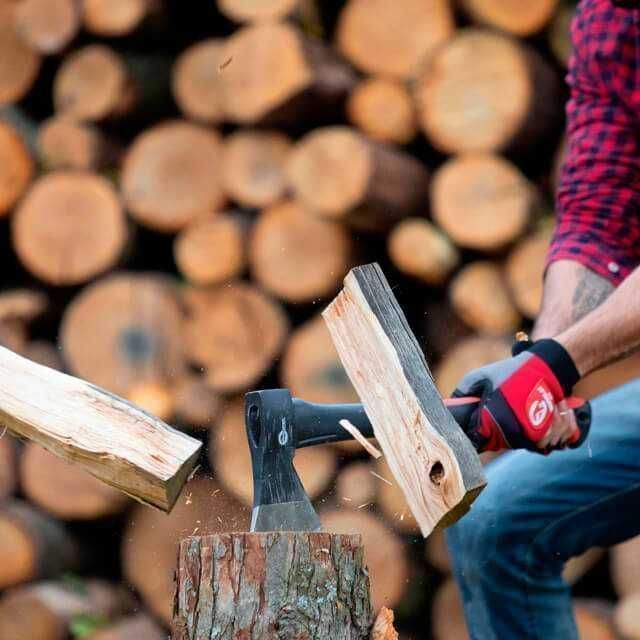 Топор 1000 г, ручка з фібергласу. INTERTOOL HT-0263, сокира