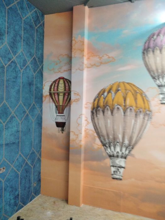 Поклейка фотошпалер