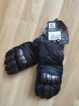 Rękawice motocyklowe SECA ATOM BLACK - NOWE, rozmiar XL