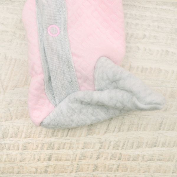Человечек из плотной ткани капитон розовый Minikin