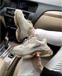 Жіночі кросівки Balenciaga Triple S Clear Sole Transparent Crystal