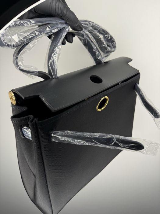 Сумка канва+шкіра золото