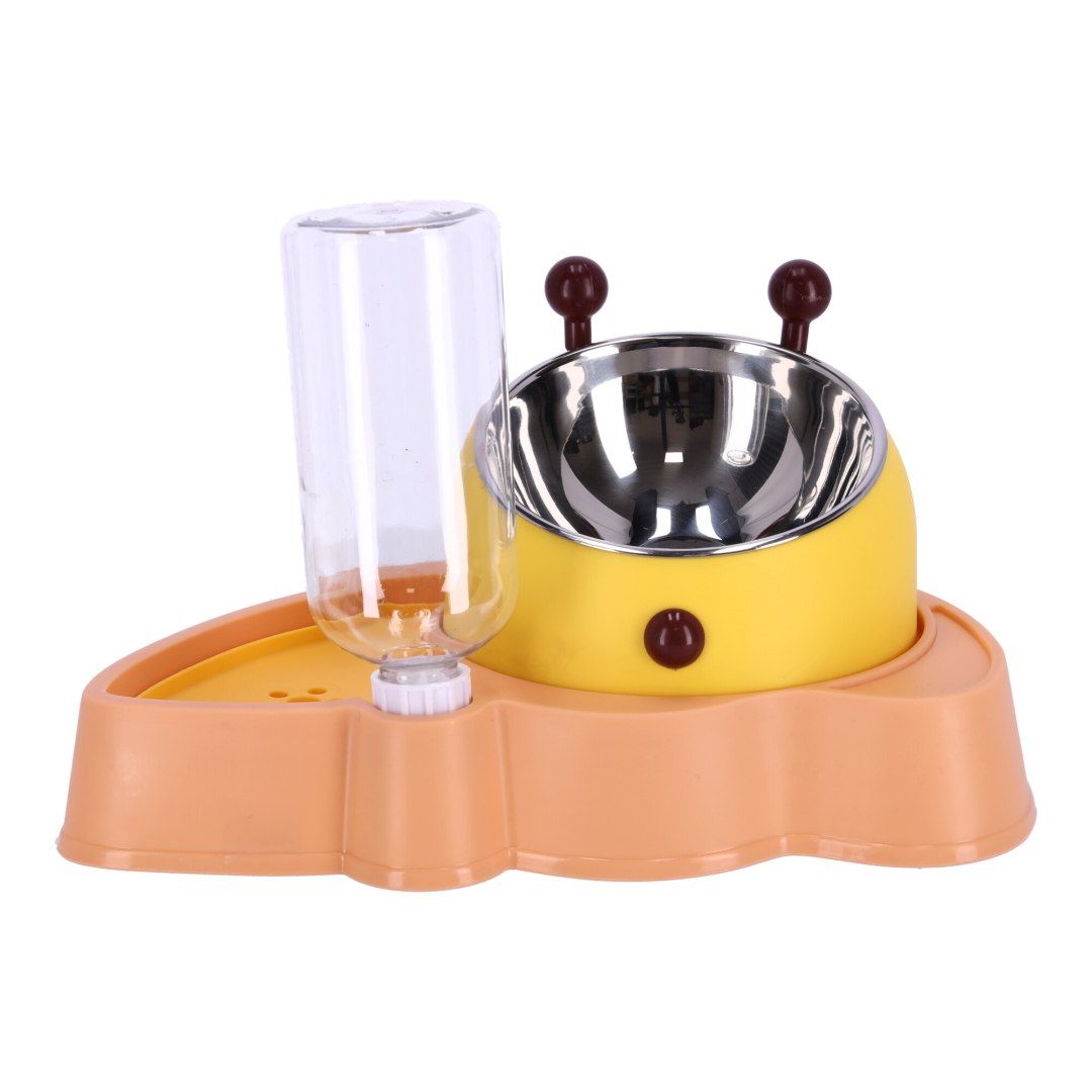 Miska z automatycznym dozownikiem wody dla psa i kota 2w1 - różowa