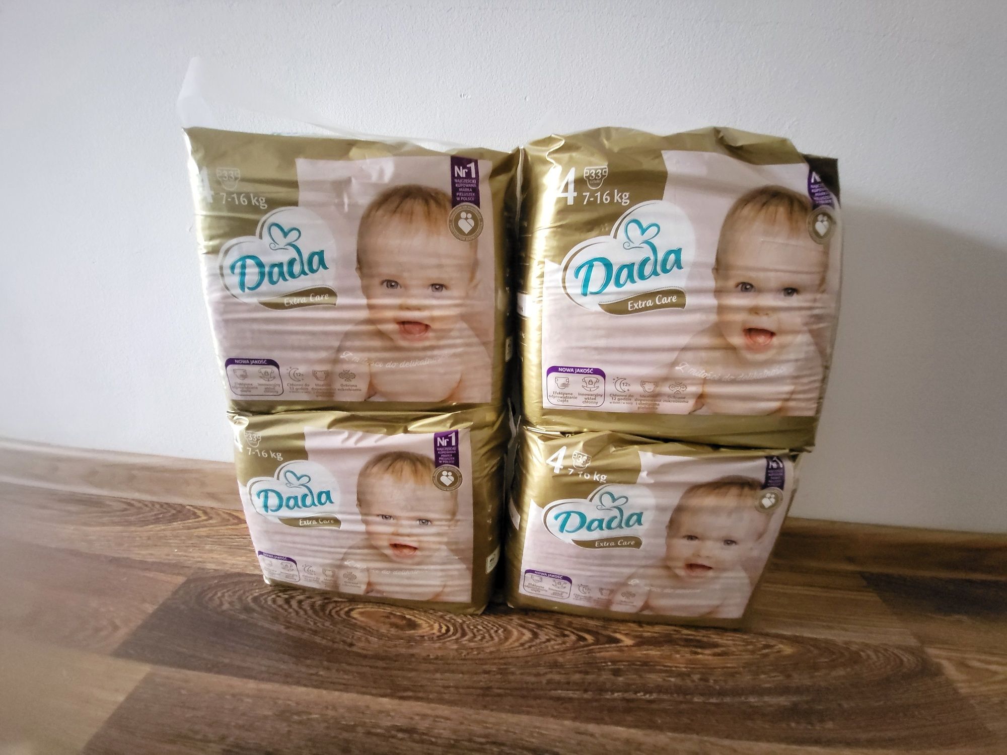 4 paczek peluszek dada 4,