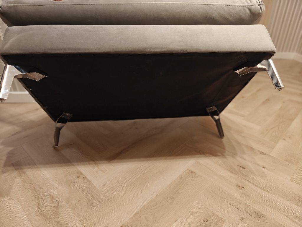 Pufa Arezza Wygodny Mebel Velvet Grey