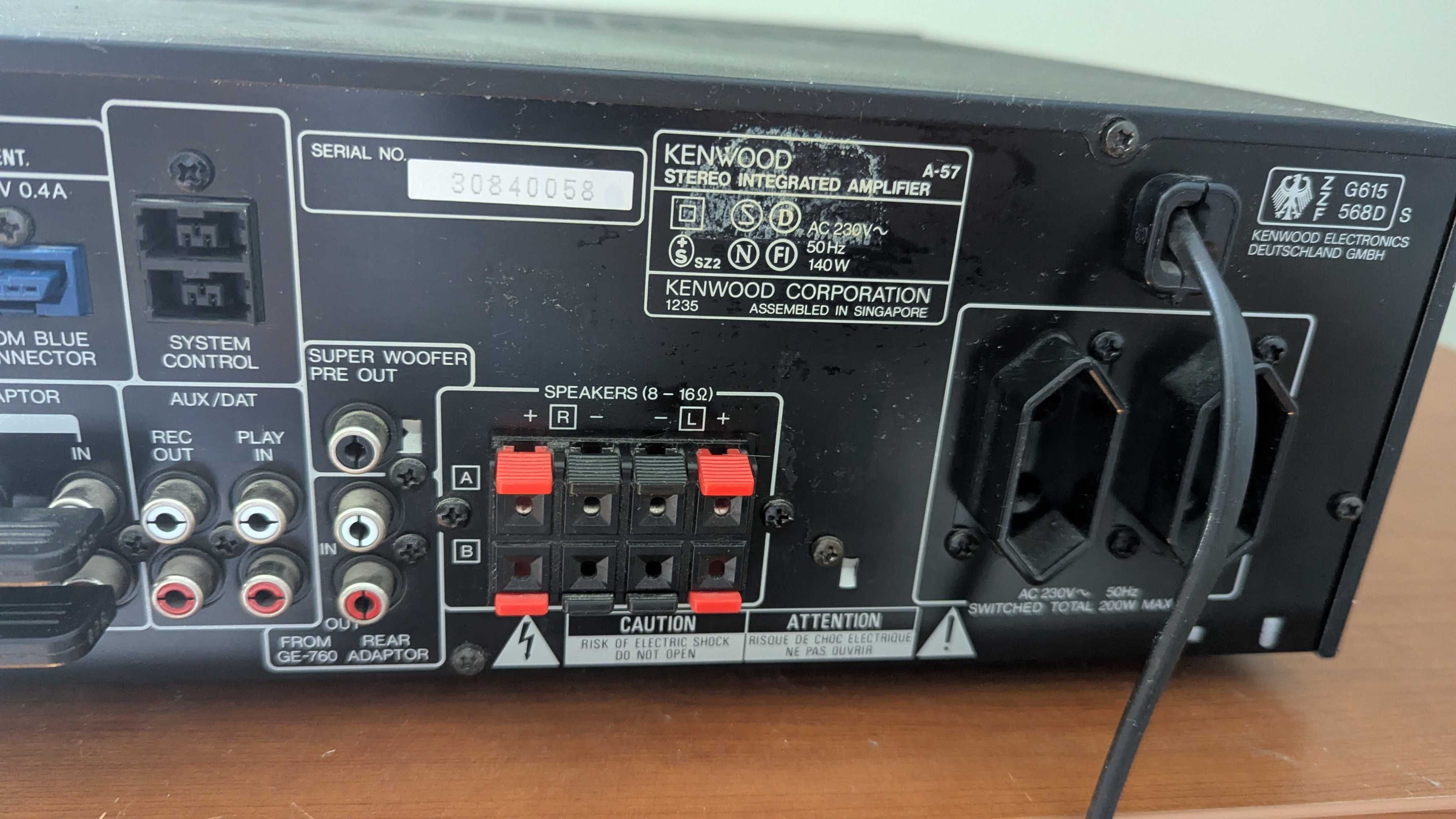 wzmacniacz Hi-Fi Kenwood A-57 z pilotem