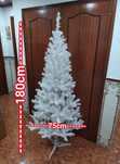 Árvore de natal branca casa quarto apartamento vivenda carro escritóri