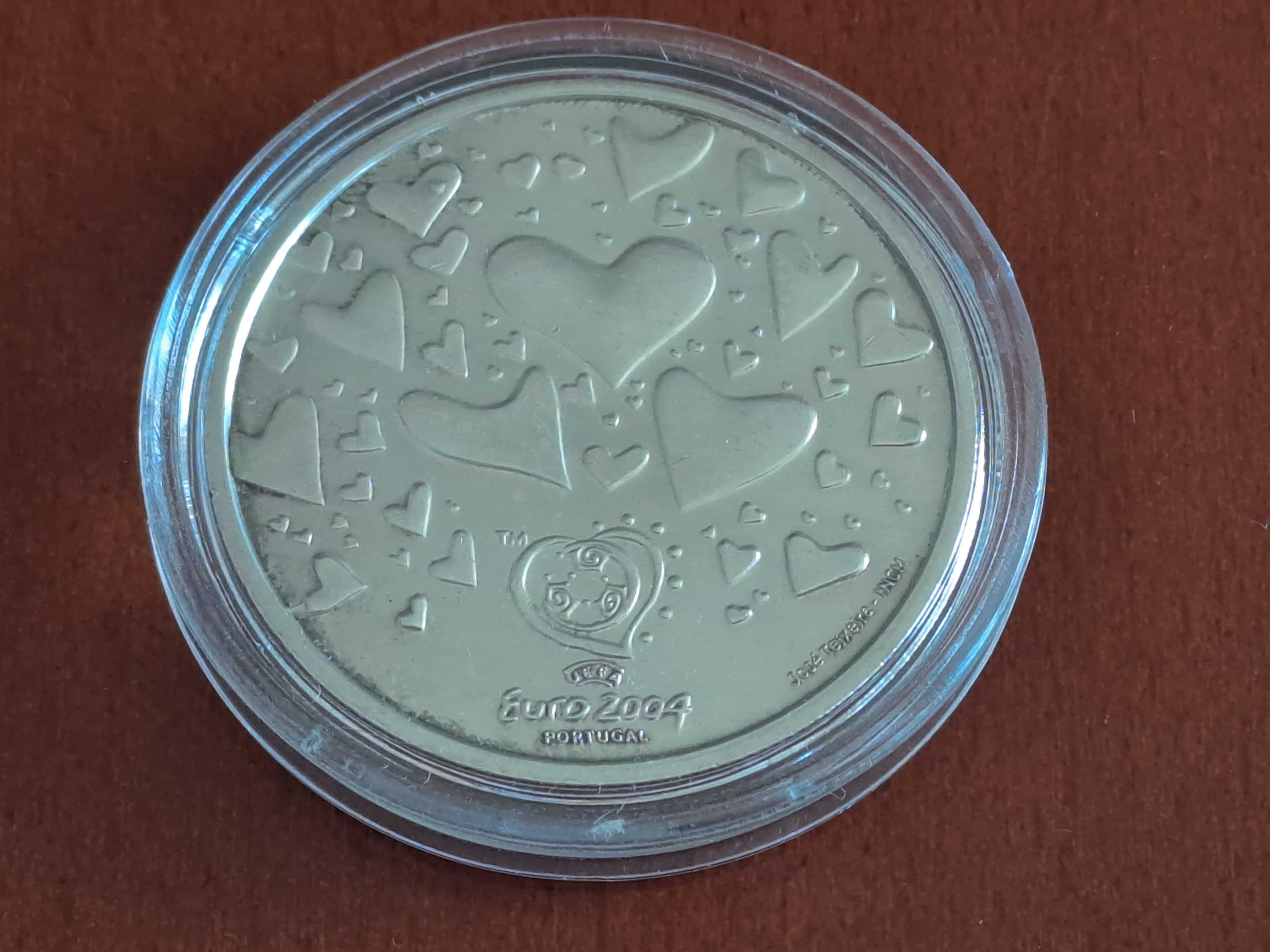 Srebrna moneta 8 euro Widowiskowy futbol Pasja UEFA