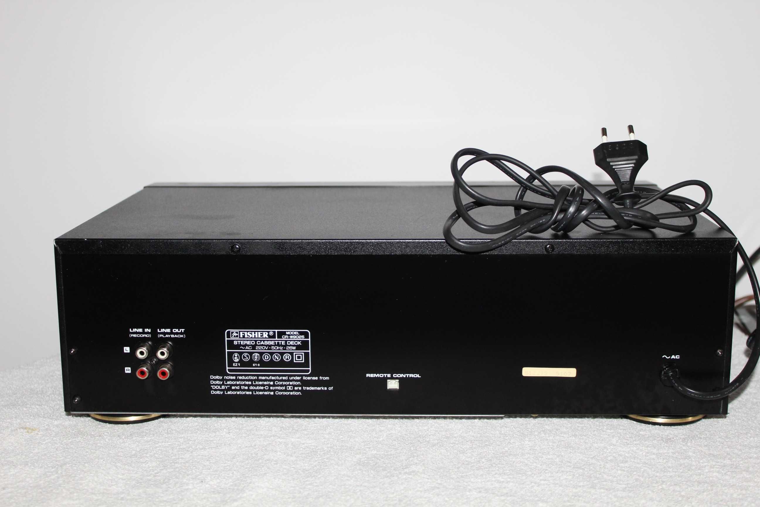 FISHER CR-W9025 PREFERENCE Magnetofon deck 2 kasetowy Wysyłka