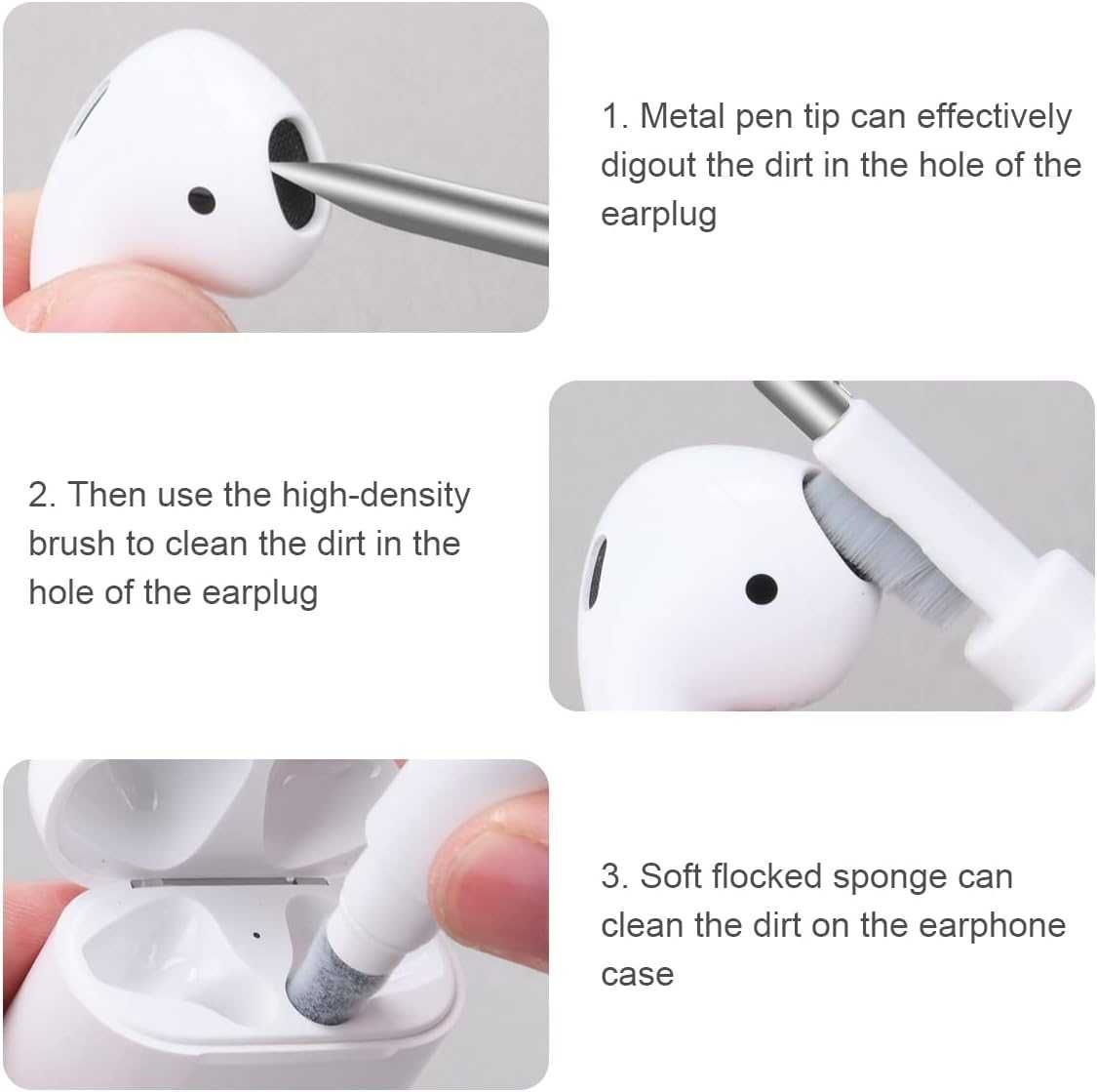 Zestaw do czyszczenia Airpods Pro 1 2, 3 w 1