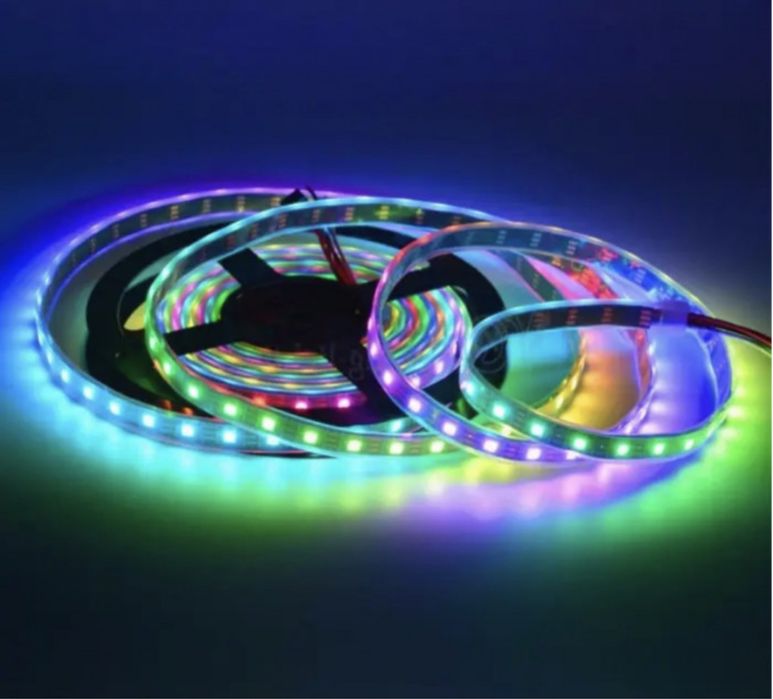 Светодіодная лента 12в 24в 220в 5в неоновая rgb WS2811 WS2812 WS2815