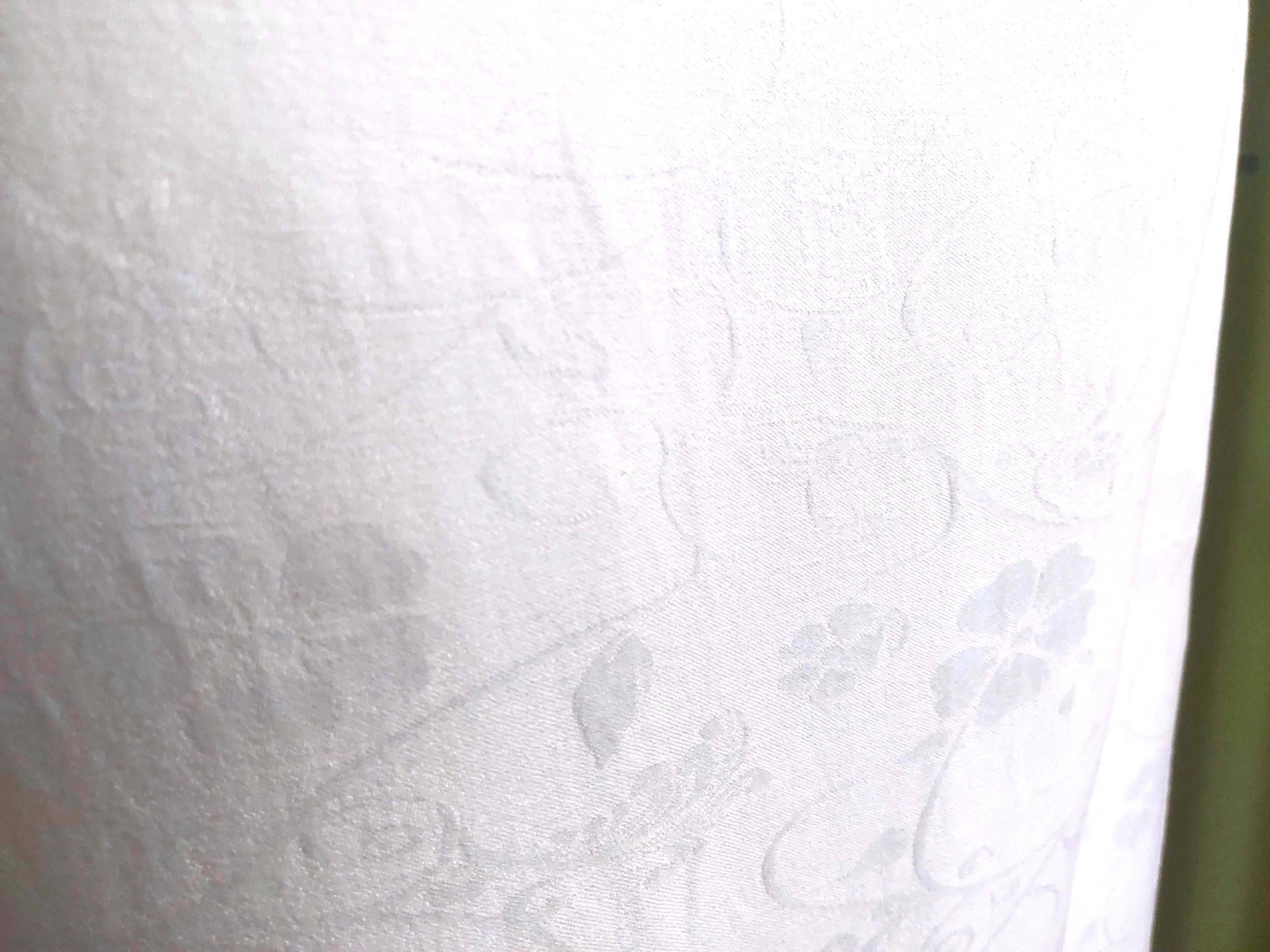 Chusta kółkowa Natibaby Pancy Pearl no cotton (bambus-len) biała 1,7m