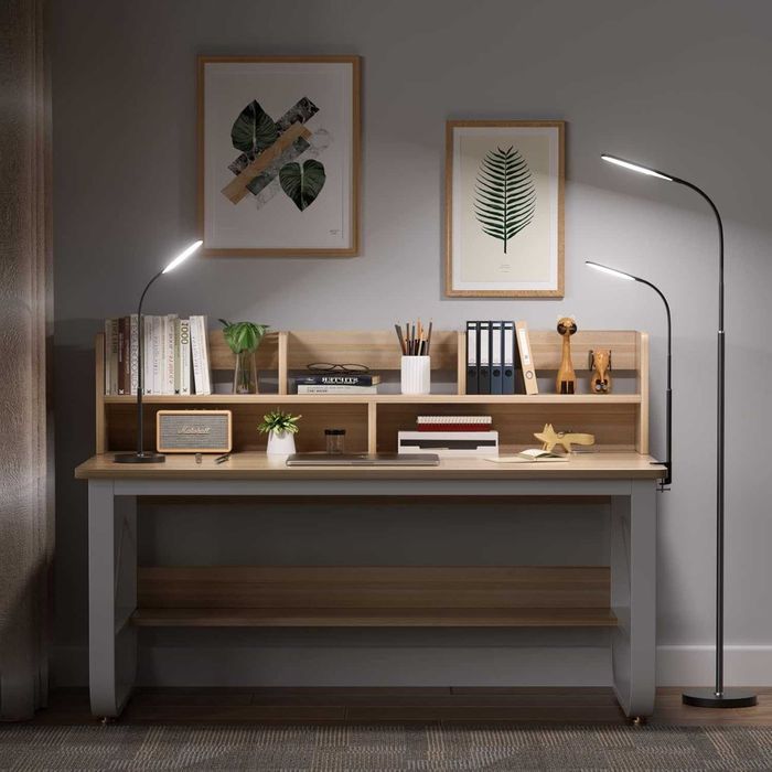 Lampka biurkowa Lampa podłogowa LED Ściemniana z pilotem Anyts