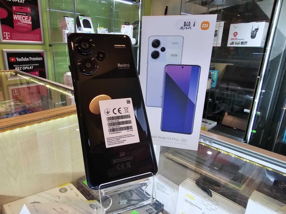 Redmi Note 13 Pro+ 5G 12/512 GB Czarny/Gwarancja/SklepGSM/Lwsk