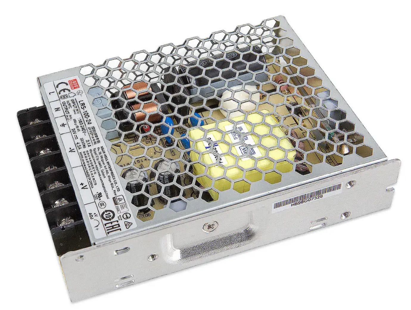 Блок живлення  MEAN WELL DC24V108W 4,5A IP20 (LRS-100-24) /NES-100-24
