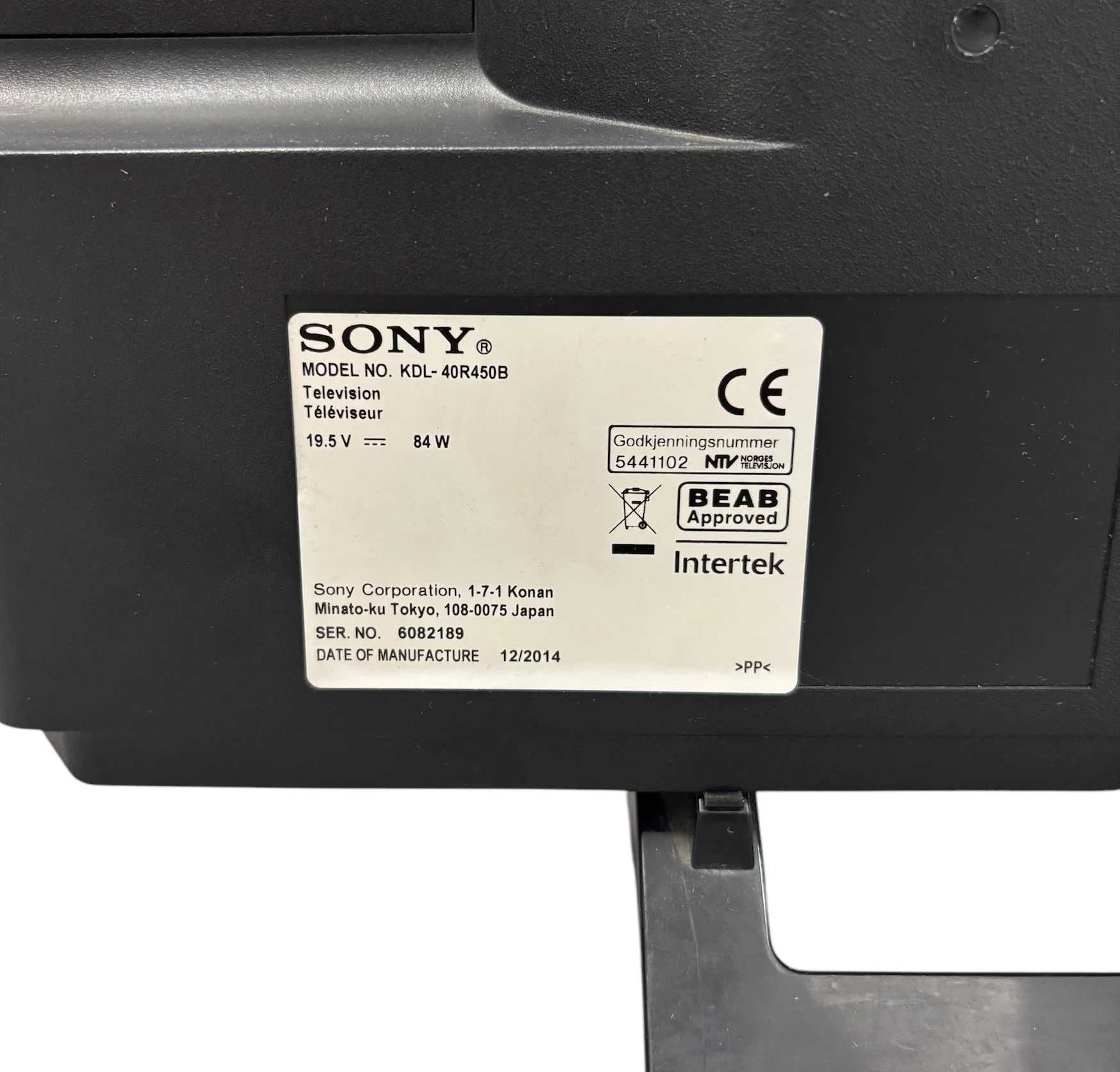 Telewizor Sony KDL-40R450B niesprawny