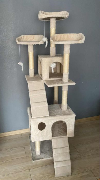 Drapak dla kota beżowy 170CM