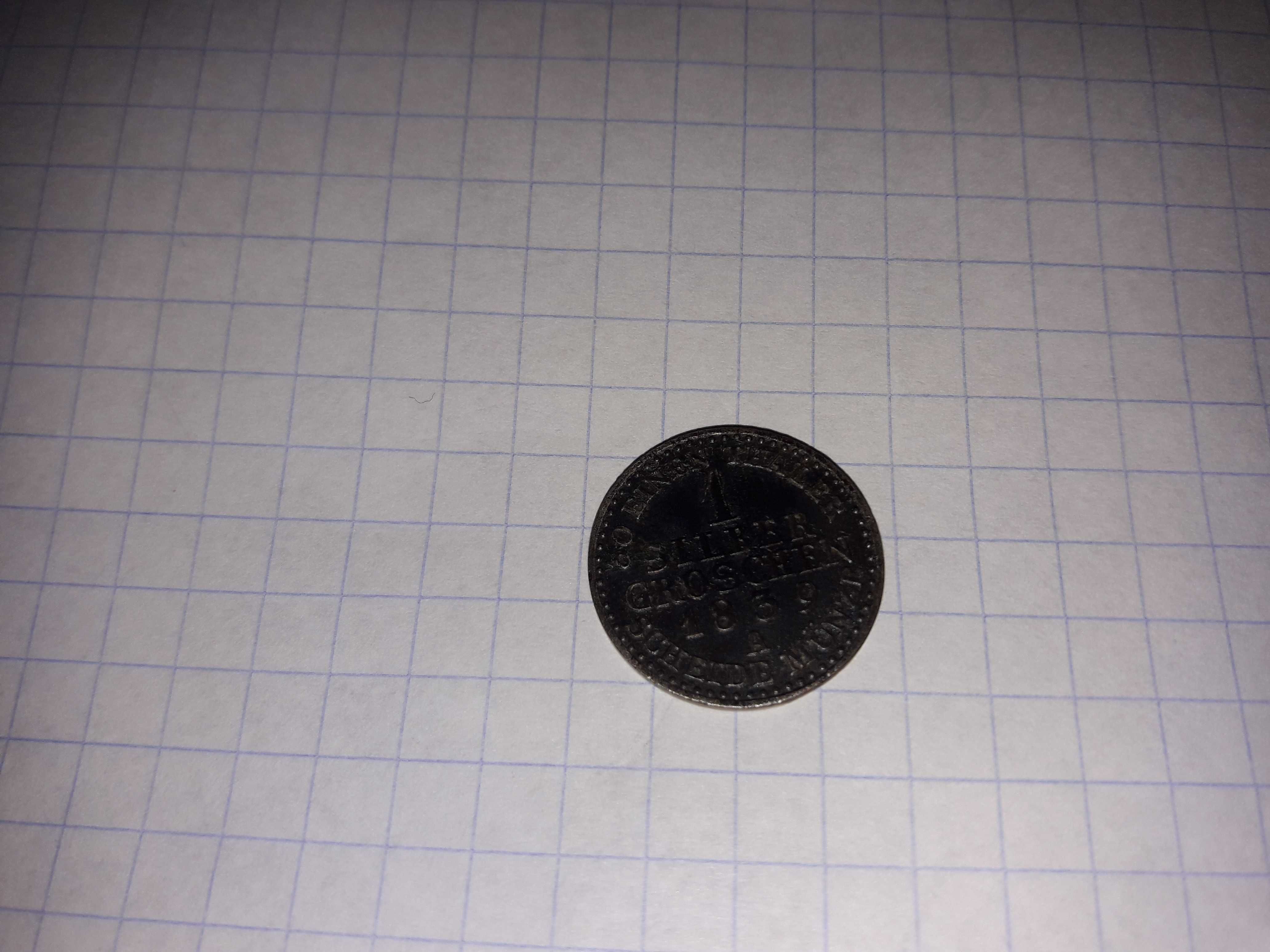 Srebrna moneta 1 Silber Groschen 1839 rok A