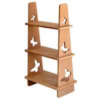 Estante Montessori /Biblioteca infantil Borboleta Mdf Natur