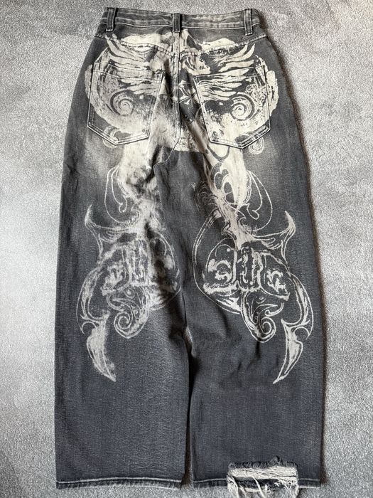 Штани штаны джинси джинсы jaded london Gothic Print XL Colossus Jeans