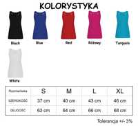 NOWY Damski Tank Top Brenda Bokserka slim rozm S 160g. ROLY CA6535