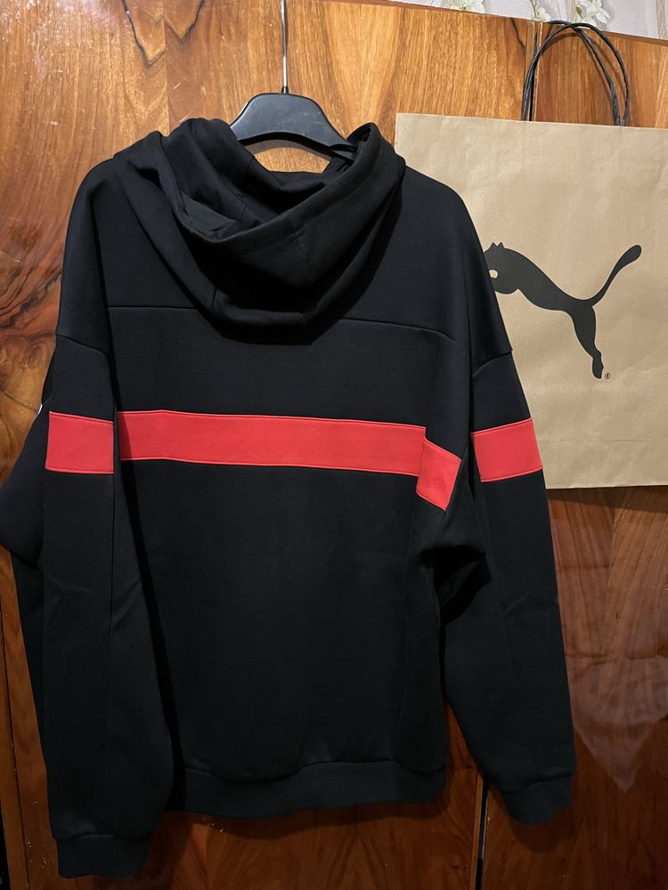 Мужское черное худи Пума Puma Scuderia Ferrari Race SDS Men's Hoodie