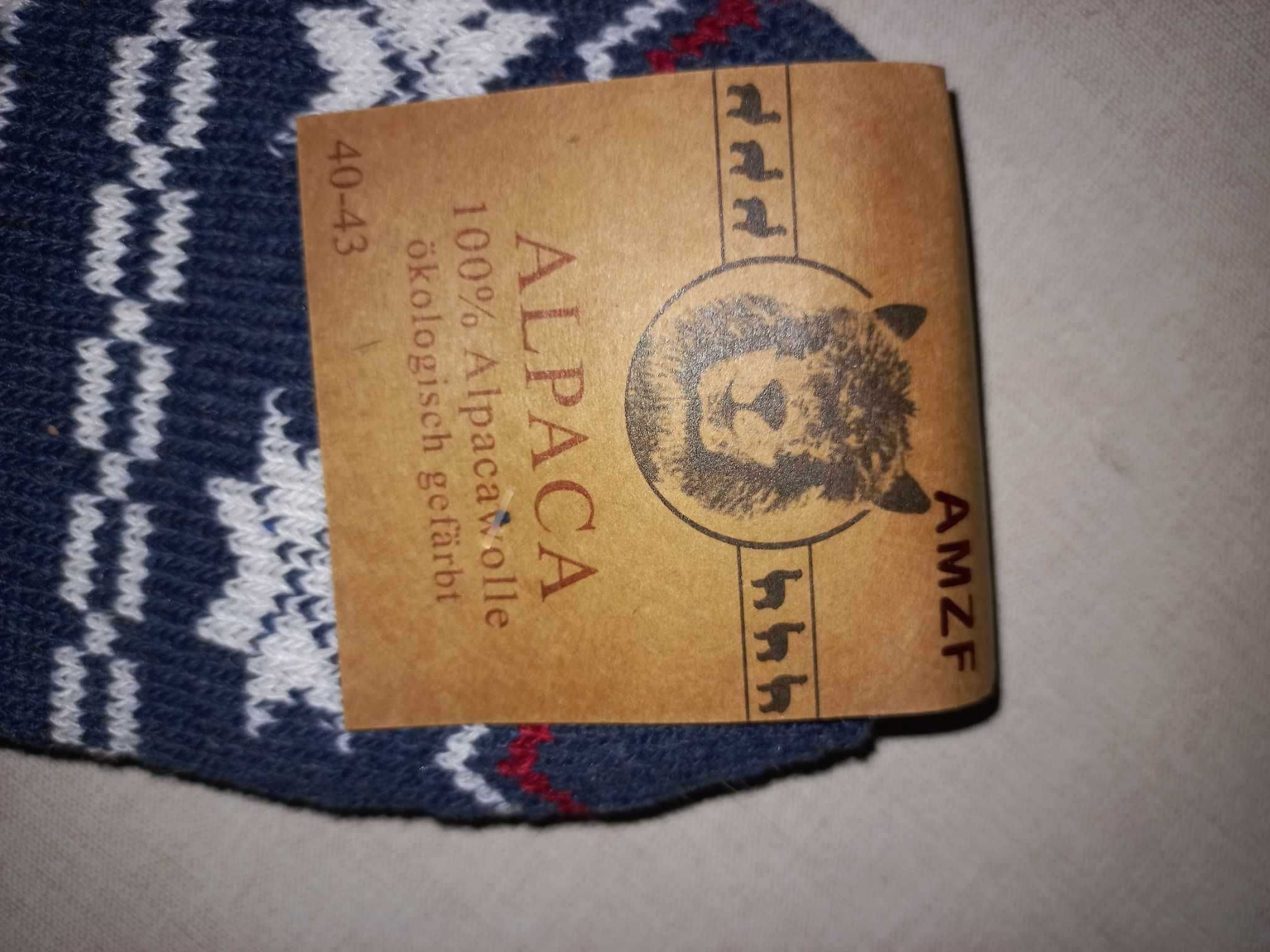 Grube skarpety Alpaca ( nowe z metką)